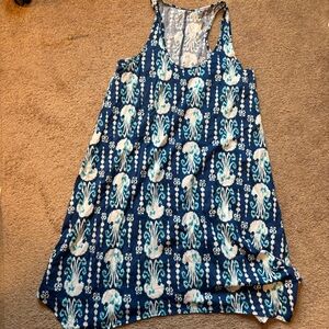 Lilly Pulitzer Blue and White Mini Dress